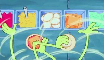 海绵宝宝上班吃小瓜,小瓜美食助力活力满满