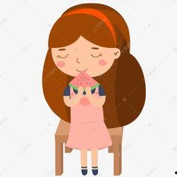 吃货吃瓜女孩图片大全